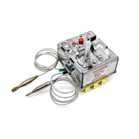 Thermostat automatique métallique à expansion liquide capillaire haute température 20A 250V pour four, friteuse et chaudière