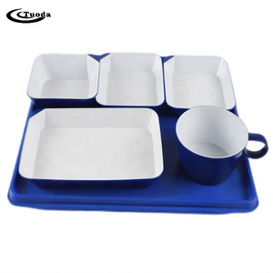 Custom Best Quality Hotel Restaurant Plastic ABS Rectangular Serving Tray Fast Food Tray