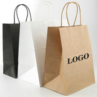 Sac en papier kraft personnalisé avec logo imprimé, recyclable, de luxe, pour café à emporter, supermarché, emballage alimentaire, fermeture magnétique, poignée en ruban