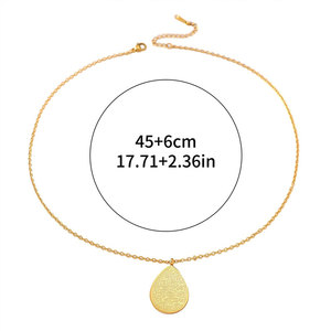 จี้แฟชั่นสแตนเลสสตีล 316L กันน้ำ ไม่หมอง ชุบทอง 14k 18k ลายอัลเลาะห์ สำหรับผู้หญิง - Product Image 6