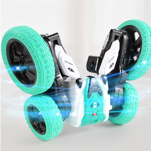Voitures de cascade télécommandées Jinying pour enfants, 2,4 GHz, rechargeables, éclairées, double face, rotation à 360°, jouet pour enfants - Product Image 4