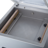 Máquina Selladora al Vacío de Alimentos de Sobremesa DZ 400 con Barra de Sellado de 400mm, Máquina de Envasado al Vacío de Carne para Carnicería con Inyección de Gas y Aire Suave