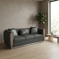 Canapé d'angle modulaire en tissu capitonné de style italien moderne et luxueux, pieds en bois massif, garantie 5 ans, lavable, ensemble pour salon
