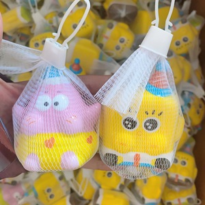 Sac en maille PU en gros, jouets souple à rebond lent Patrick Star, figurines de grenouille tendance, articles anti-stress, livraison gratuite - Product Image 3