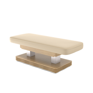 DHF Verstellbare Elektrische Massageliege und Kosmetikstuhl aus Holz für Spa-Behandlungen, Wohnzimmer oder Schlafzimmer - Product Image 1