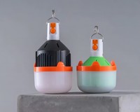 Lampu Darurat LED Pintar Plastik dengan Pengisian Daya USB, Waktu Pakai 5 Jam, untuk Rumah & Berkemah, Penggunaan Dalam/Luar Ruangan