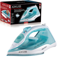 ACKILISS Fer à vapeur électrique 1200W, plancha à vapeur 200ml avec vapeur verticale pour le repassage des vêtements à domicile