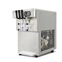 Machine à glaces aux fruits et au lait trois couleurs et trois saveurs, certifiée CE ETL, en acier inoxydable, nouvelle génération, haute productivité, en promotion