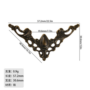Iron Accessories Hollowed-Out Triangular Trendy Packaging <b>Decoration</b> Pieces Ancient Costume Opera Court Drama <b>Decorative</b> <b>Edges</b> - Product Image 2
