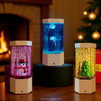 Lampe méduse de Noël RVB étanche, lampe LED lumineuse à base de lave, lumière mobile, lavalamp, lampe méduse permanente pour l'extérieur