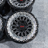 Jantes forgées personnalisées Drag Racing Beadlock 6*135 6*139.7 pour Corvette C8 Z06 Corvette C8 Z06 Challenger SRT GT-R R35 WRX STI