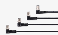 Câble blindé M12 4P mâle d'origine OEM ODM, haute flexibilité, connecteur circulaire industriel M12 4 broches X codé pour machine