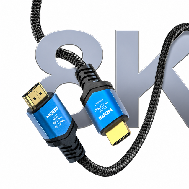 Wholesale 8K HDMI 2.1 Cable 48Gbps Nylon Braided Aluminum 8K60Hz 4K120Hz EARC Ultra High Speed Cord