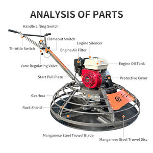 <span class=keywords><strong>Machine</strong></span> de finition de chaussée en béton à essence électrique Lumière de compactage de ciment - Product Image 2