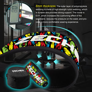 Zechen per il Fitness Premium <span class=keywords><strong>cintura</strong></span> regolabile per la vita per la schiena Crossfit <span class=keywords><strong>cintura</strong></span> per il sollevamento pesi a chiusura rapida - Product Image 3