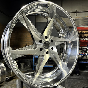 RCSR 5x114.3 5x120 Monoblock, Juego de <span class=keywords><strong>2</strong></span> Ruedas Forjadas Pulimentadas de Perfil Bajo, 18 20 22 24 26 28 Pulgadas para Chevy Chevelle 1970, <span class=keywords><strong>Ford</strong></span> F150 - Product Image 3