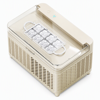 Machine à glaçons électrique HomeDaily - Forme de glaçon en cube, boîtier en plastique, capacité <10 kg/jour, commande par bouton-poussoir pour usage domestique, automobile et extérieur