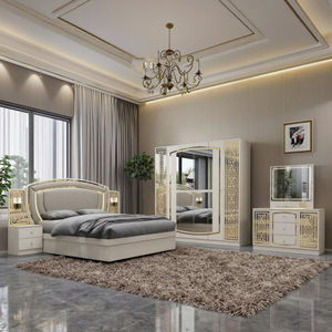 टर्किश शैली mdf फ्रेम बेडरूम सेट किंग आकार बिस्तर चमड़े के डबल पूर्ण घर फर्नीचर भंडारण थोक नए डिजाइन - Product Image 4