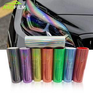 فيلم تظليل ليزر أحمر للمصابيح الأمامية والخلفية، ملصق فينيل لتظليل الإضاءة، غشاء تغليف بقنوات هوائية على شكل خلية النحل للمصابيح - Product Image 2