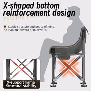 可伸缩铝制全地形便携式户外小型露营远足野餐沙滩旅行长凳钓鱼椅适用于花园学校 - Product Image 4