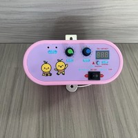 Lit de bébé en tissu peluche rose pour e-commerce transfrontalier, compatible avec les ressorts oscillants, plusieurs options d'alimentation, parfait pour
