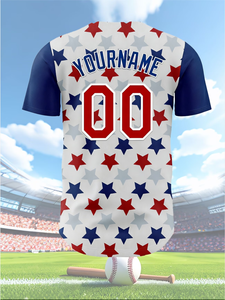 Op maat bedrukt kort honkbalshirt Sublimatie Volledig patroon Heren Dames Wedstrijdtraining Ademend Sneldrogend Softbaluniform - Product Image 5