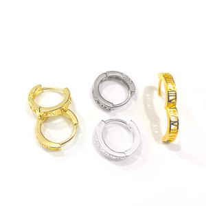 Hoop Earrings 18K Gold Plated Round <b>Ear</b> <b>Clips</b> Unisex Everyday Wear - Product Image 5