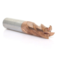 Mèches de toupie personnalisées CNC Endmills up Cut Spiral Wood Metal Fraise carbure monobloc 4 cannelures -- 12mm up Helical ZrN Coat