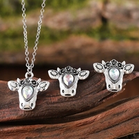 Pendientes de botón geométricos unisex de plata antigua estilo vaquero moderno con diamantes para fiestas y aniversarios