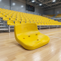 Siège de stade en plastique HDPE durable, réglable, pour gradins intérieurs, football, gymnase, sports, tribune, marque ST, 42*42*18cm