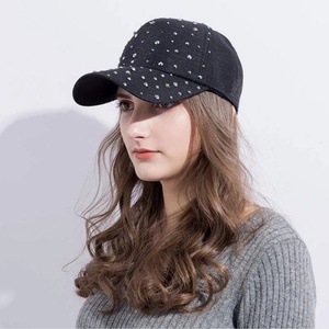 Unisex 5-Panel Formal Sporty <b>Waterproof</b> Corduroy Baseball <b>Cap</b> with Diamond Rhinestone Fruit Design - Product Image 1