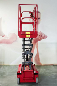Plataforma Elevadora de Tijera Autopropulsada Eléctrica Mini, Elevador para Trabajos y Mantenimiento Aéreos - Product Image 2