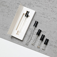 Bon marché de haute qualité 2ml 3ml 5ml 10ml petits flacons d'atomiseur de parfum échantillon bouteille en verre avec pompe de pulvérisation en plastique mini bouteilles de testeur