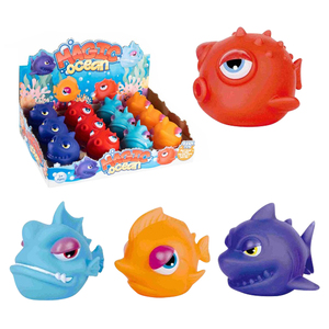 Jinying - Figura de Tiburón de Vinilo Personalizada de 4 Pulgadas, Modelo de Goma Suave, Juguete Educativo de Animales Marinos para Niños, Regalo Interactivo - Product Image 3