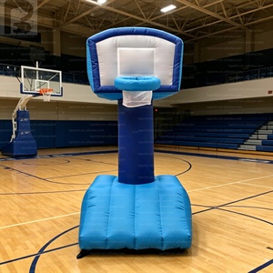 Structure de panier de basket gonflable géante réaliste surdimensionnée, ornement publicitaire pour magasin de sport, aire de jeux, commerce de jeux ou marque - Product Image 2