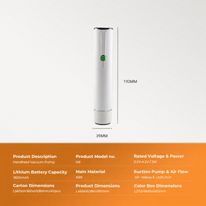 Pompe à vide portative USB 2026 - Aspiration puissante de -65 kPa, Économiseur d'aliments électrique portable pour bocaux Mason et sacs sous vide - Product Image 2