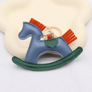 2025 Shenglu Luxury PU <strong>Leather</strong> Horse Charm Angel Wings Car Key Bucket <strong>Bag</strong> with Pony Pegasus Pendant Cheap Gift with Chain <strong>Buckle</strong>