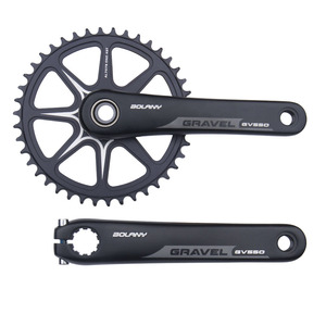 Juego de Bielas Bolany para Gravel, 42T, 170 mm, Aleación de Aluminio Hueca, Montaje Directo BSA BB68/73MM - Product Image 3