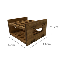 Maywaysky Joints Tube de verre Support d'affichage en bois pour 25 pièces Convient pour Slim King Size Cone