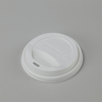 Fournisseur OEM/ODM – Couvercles personnalisés jetables en CPLA de qualité alimentaire (80 mm, 90 mm) pour gobelets, accessoires pour cafés chauds