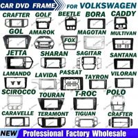 Cadre Android pour autoradio Volkswagen, kits de panneaux de tableau de bord pour moniteur VW, cadre pour lecteur DVD et autoradio de voiture en gros