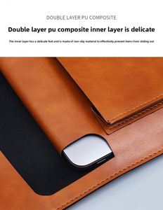 Promotion Office School Elegant Leather Protective Sleeve for Notebook & <b>A4</b> Documents Double Pocket School Bag - Product Image 4