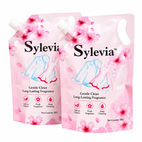 Pochettes souples personnalisées avec bec verseur pour liquides de soins personnels, idéales pour la lessive, emballages liquides anti-fuite