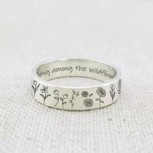 Anillo <span class=keywords><strong>Vose</strong></span> Vunflower Vintage 'You Belong Among the Wildflowers' - Product Image 3