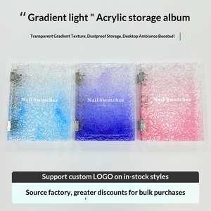 Libro Espositivo Magnetico per Nail Art, Palette Colori Acrilici Sfumati, Libro per Test Colore Rimovibile, Espositore per Smalto Gel <span class=keywords><strong>Unghie</strong></span> - Product Image 5