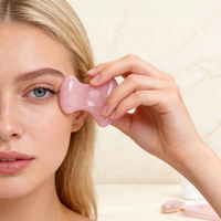 Gua Sha Ovale en Pierre de Sel Himalayen - Outil de Massage Naturel pour le Corps