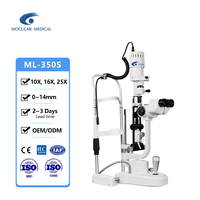 Lampe à Fente Numérique ML-350S – Microscope LED avec 3 Niveaux d'Agrandissement pour Examens Ophtalmiques