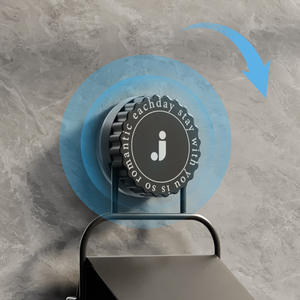 Support mural en métal à ventouse pour savon, sans perçage, égouttoir double couche - Product Image 2