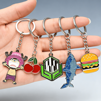 Porte-clés souvenir de station balnéaire en métal, conception personnalisée, en alliage de zinc, pour promotion touristique, cadeau commémoratif, vente en gros, approvisionnement en vrac