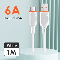 Cable de Datos USB-C a Tipo-C Multifunción de Carga Rápida 6A con Núcleo de Cobre Puro de Excelente Calidad, Origen: Pakistán
